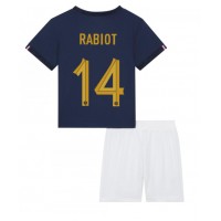 Frankrike Adrien Rabiot #14 Fotballklær Hjemmedraktsett Barn VM 2022 Kortermet (+ korte bukser)